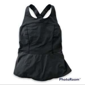 Lululemon peplum ballet style top